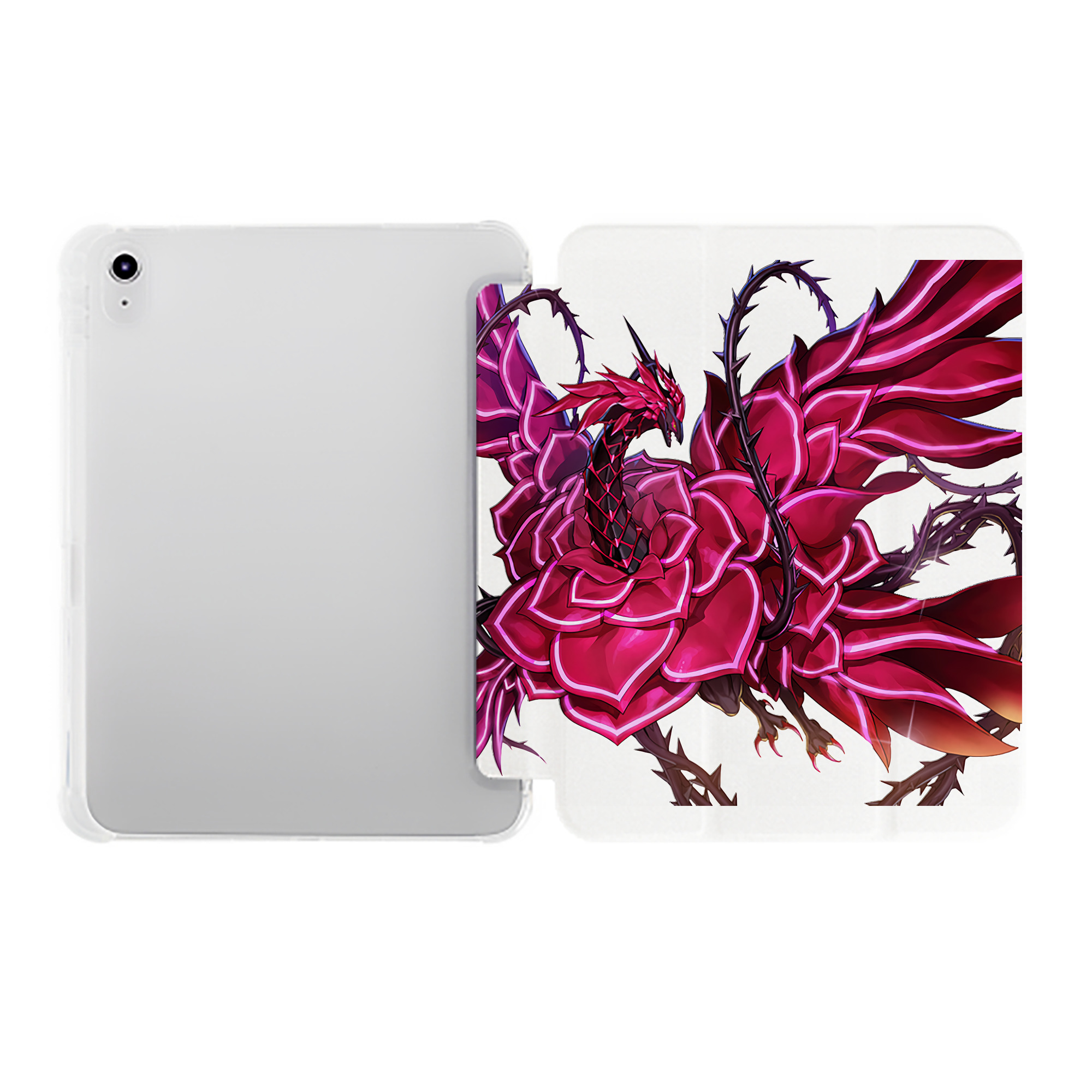 （画像用） 遊☆戯☆王 Yu-Gi-Oh! IPad ケース ペン収納付き 三つ折りスタンド PUレザー×シリコン 対応機種9.5/10.5/10.9インチ